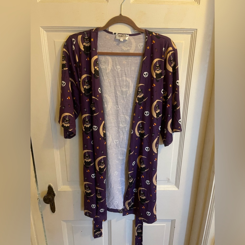 Halloween cat robe